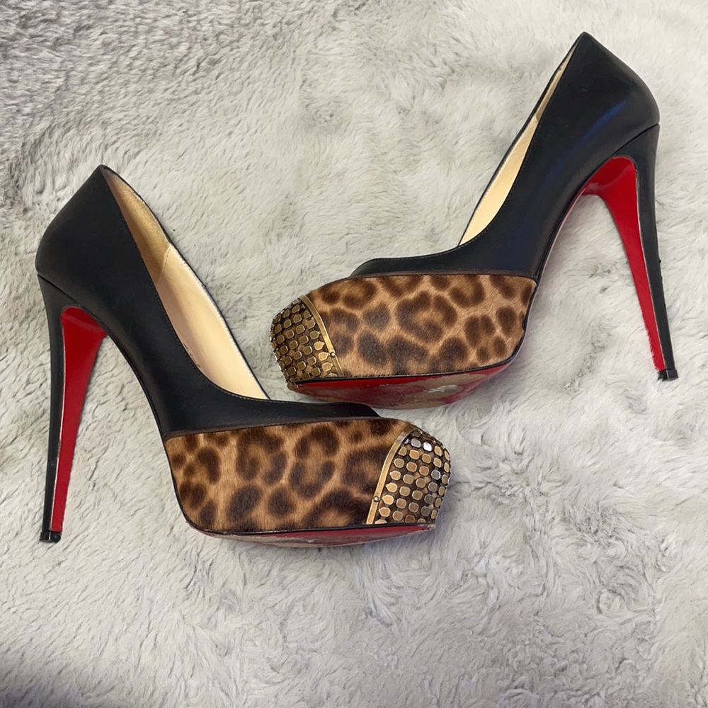 Christian Louboutin Maggie Pong Leopard Chad/K - Picture 10 of 13